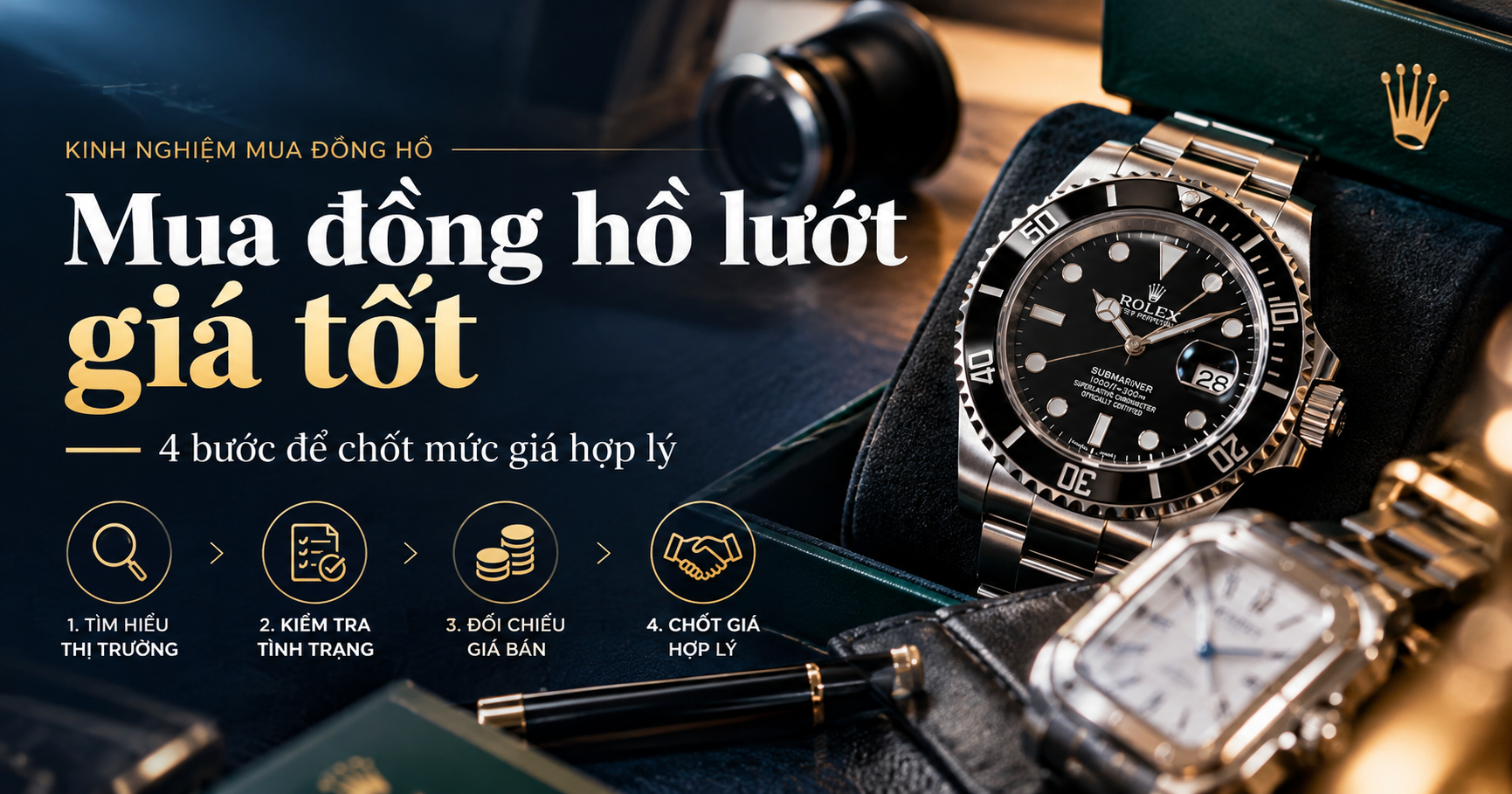 Mua Đồng Hồ Lướt Giá Tốt: 4 Bước Để Chốt Mức Giá Hợp Lý